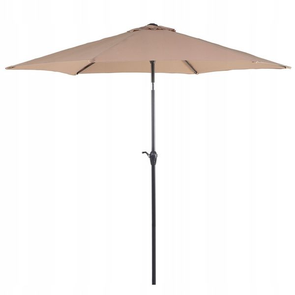 Parasol ogrodowy 270 cm brązowoszary zdjęcie 16