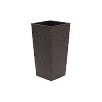 Doniczka FINEZJA 25x25 dłuto mocca brąz Lamela