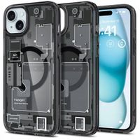 Etui Spigen Ultra Hybrid Mag z MagSafe na iPhone 15 Plus - ciemnoszare (wzó
