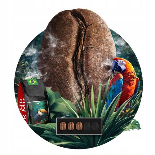 KAWA ZIARNISTA 2x1kg ŚWIEŻO PALONA BRAZIL+KOLUMBIA - 100% ARABICA-BLUE ORCA na Arena.pl