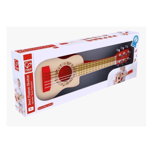 HAPE Drewniana gitara Czerwony płomień na Arena.pl