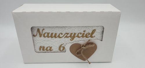 ręcznik 50 x 100 cm w kartoniku Nauczyciel na 6 na Arena.pl