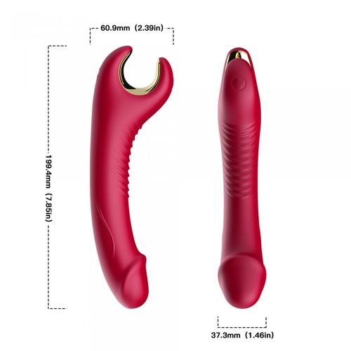 Stymulator silicone 9 vibration function Red na Arena.pl