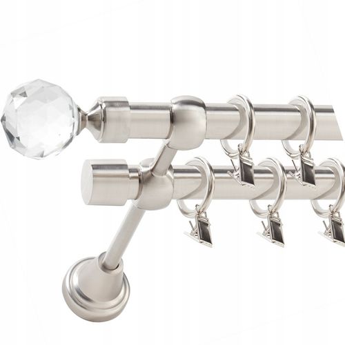 KARNISZ PODWÓJNY FI 19+19 240 cm CICHE KÓŁKA WZORY na Arena.pl