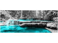 100X40CM WODOSPAD OBRAZ DREWNO