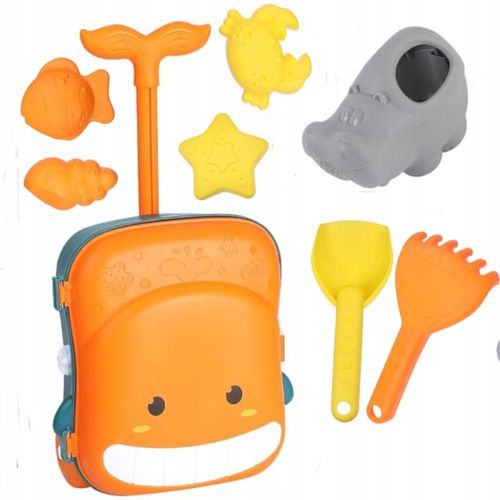 Duży zestaw do piasku walizka młyn konewka 936-348P na Arena.pl