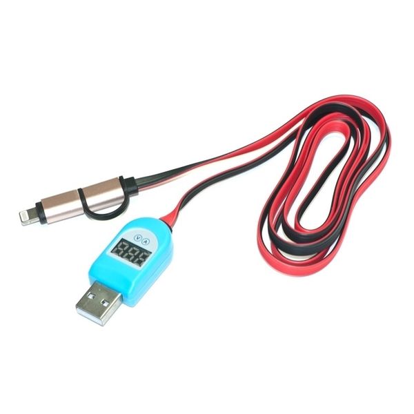 ND32_K784A K784A KABEL USB- MICROUSB- IPHON 2W1 LCD zdjęcie 3