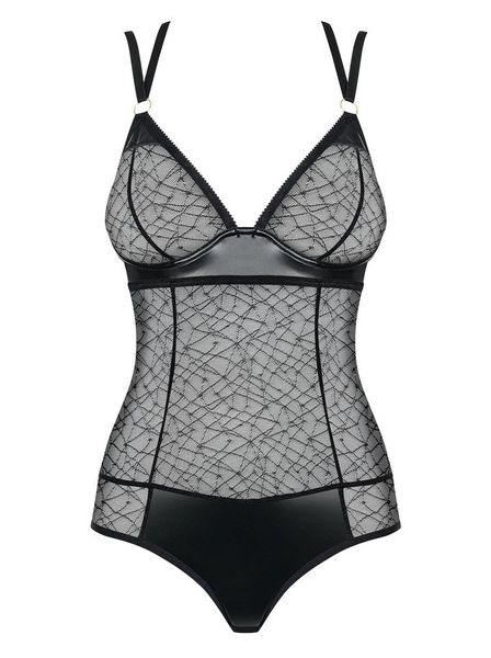 Intrygujące Koronkowe Body - Obsessive 859-TED-1 L/XL zdjęcie 3