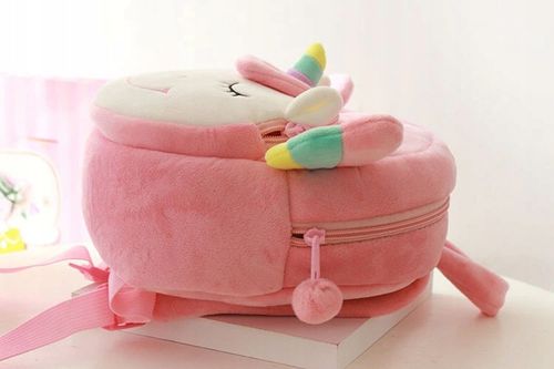 Plecak mały jednorożec dla dziecka dziecięcy do przedszkola welurowy na Arena.pl