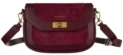 torba z eko skóry david jones bordowy na Arena.pl