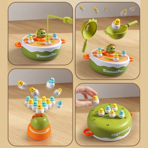 WOOPIE Gra Zręcznościowa Łowienie Dinozaurów 4w1 Katapulta na Arena.pl