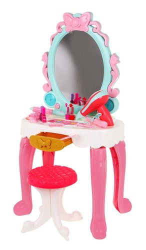 Interaktywna Toaletka Dla Dziewczynek 3+ Taborecik + Suszarka + Akcesoria na Arena.pl