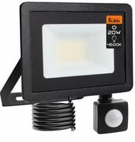 Naświetlacz LED SLIM 20W halogen z CZUJNIK RUCHU i zmierzchu reflektor