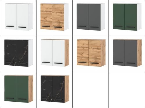 szafka kuchenna wisząca modułowa z uchwytami pojemna 60cm blande biała mat na Arena.pl