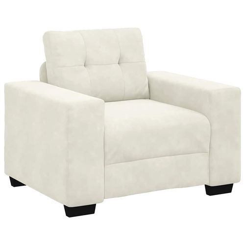 Sofa Fotel Kremowy 59 cm Aksamit na Arena.pl
