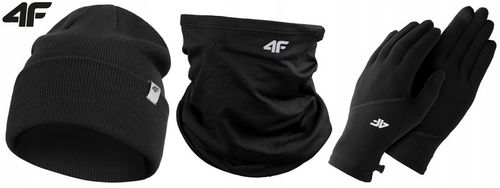 4F KOMPLET ZIMOWY MĘSKI DAMSKI CZAPKA ZIMOWA KOMIN SZAL RĘKAWICZKI na Arena.pl
