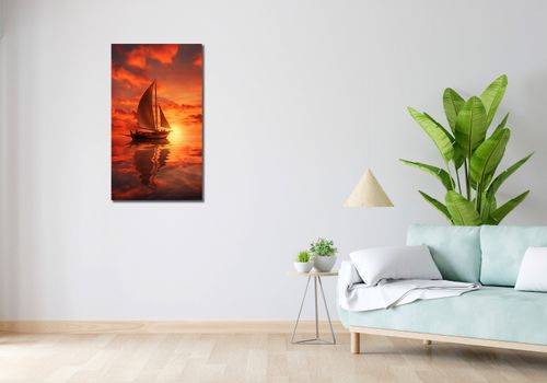 Obraz 50x90cm Pod Żaglami Zachodu Słońca na Arena.pl
