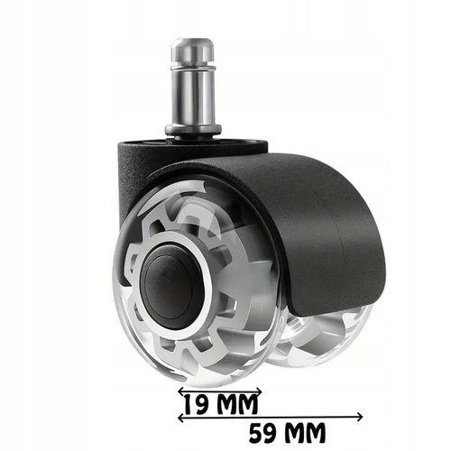 Zestaw 5 Kółek PU fi 11 ciche łożyska grube opony podłogi bez na Arena.pl