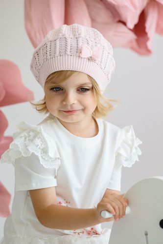 Jamiks JOYA beret + komin dla dziewczynki fuksja 48-50 na Arena.pl