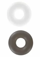 toyjoy stud rings zestaw 2 pierścieni silikonowych, elastyczne, czarne