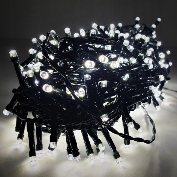 LAMPKI CHOINKOWE 400 LED BIAŁE BIAŁY ATEST CHOINKA zdjęcie 10