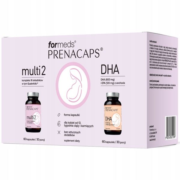 formeds PRENACAPS multi 2 + DHA | 60 + 60 kapsułek zdjęcie 1