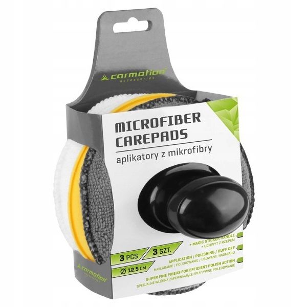 ZESTAW GĄBEK POLERSKICH PADÓW APLIKATORÓW DO RĘCZNEGO POLEROWANIA LAKIERU zdjęcie 4