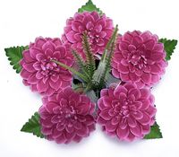 Stroik na grób cmentarz sztuczne kwiaty kompozycja kopułka