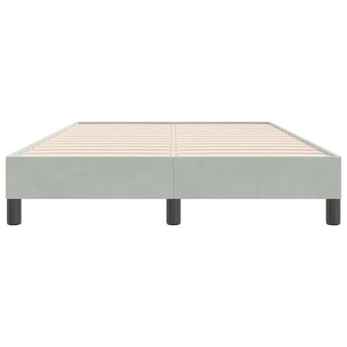Łóżko Box Spring bez materaca Jasnoszary 120x220 cm Aksamit na Arena.pl