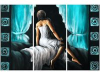 OBRAZ KOBIETA TURKUSIE