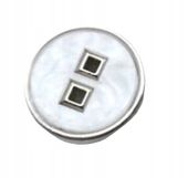 Guziki ozdobne 25 mm stopka 1 szt