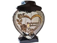 SYN SYNOWI ZNICZ LAMPION SERCE ZŁOTO NA GRÓB SOLARNY FOTOWOLTAICZNY