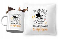 Dla Tłumacza Zestaw Poduszka + Kubek Na Prezent Z Nadrukiem Ze Zdjęciem