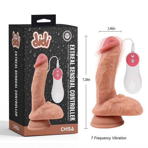 extreal sensual controller vibrating dildo flesh na Arena.pl