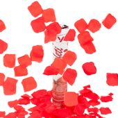 Konfetti Płatki Róż Czerwone Tuba Strzelająca Na Ślub Walentynki Wesele