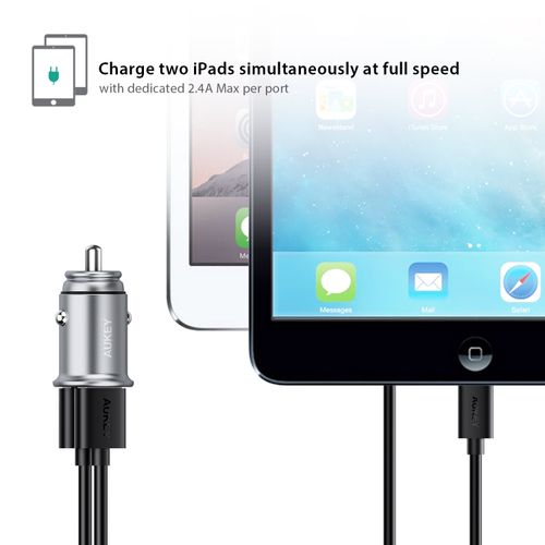 Ładowarka samochodowa Aukey CC-S2 4.8A 2xUSB-A na Arena.pl