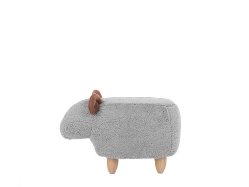 Pufa Tapicerowana Szara Lamb na Arena.pl
