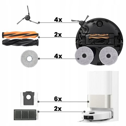 Akcesoria zestaw Dreame X50 L50 L40s Pro Ultra Complete worki szczotki na Arena.pl