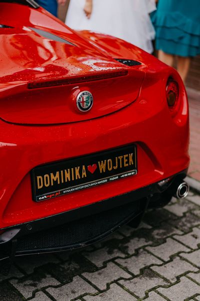 Ślubne tablice rejestracyjne zdjęcie 3