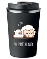 Kubek Termiczny Premium z Nadrukiem SHEEPING BEAUTY OWCA 350ml 0,35l KT_025