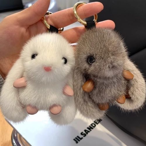 brelok do kluczy króliczek puchaty biały brl340b na Arena.pl