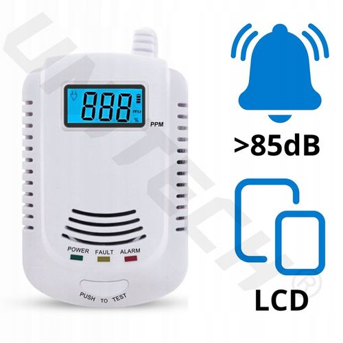 CERTYFIKOWANY CZUJNIK CZADU GAZU TLENKU WĘGLA PPM WYKRYWA CO ALARM na Arena.pl