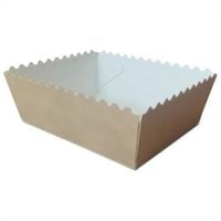 tacka pap. głęboka kraft falbanka 11x9x5 cm 50 szt