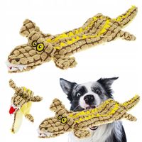 Zabawka dla psa interaktywna MEGA długi KROKODYL z piszczałkami aż 63 cm