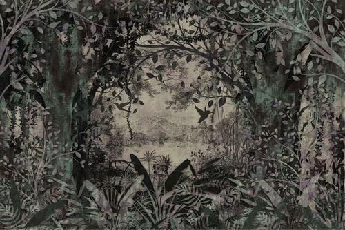 Fototapeta Ścienna DŻUNGLA w Stylu Vintage 400cm x 280cm na Arena.pl
