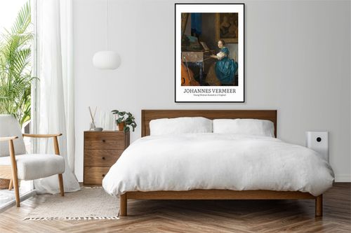 Plakat 20x30cm Design Seated at a Virginal, Vermeer Vintage do Salonu na Arena.pl