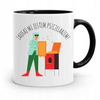 Kubek Czarny Dla Pszczelarza Zaufaj Mi! Prezent Z Nadrukiem Ze Zdjęciem