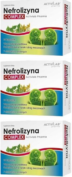 3x Nefrolizyna COMPLEX prawidłowe funkcjonowanie nerek 30 kapsułek zdjęcie 1