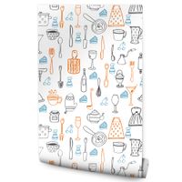 Tapeta Do Kuchni Jadalni Akcesoria Kuchenne Kubki Kawa