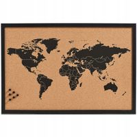 Tablica korkowa mapa świata europy 60x40 zeller tablica szczegółowa